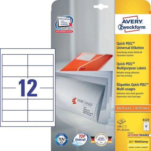 Avery Zweckform Univerzalne etikete 97 x 42,3 mm, 10/1 Cene