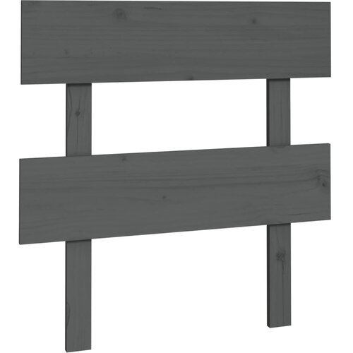 Maison Chic posteljno vzglavje - vzglavna omarica - nočna omarica sivo 93,5x3x81 cm trdna borovina, (21705117) Slike