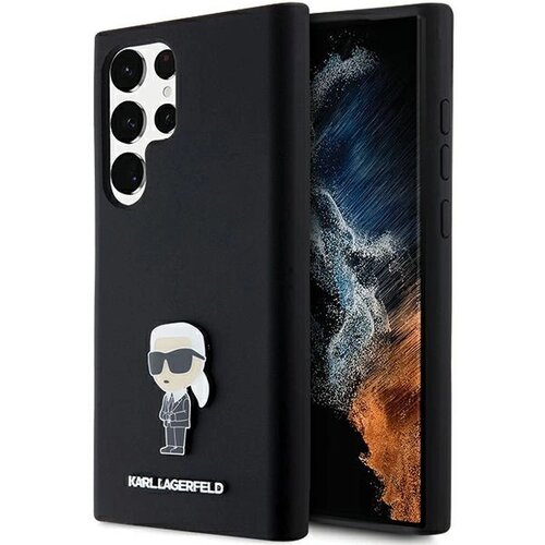 Karl Lagerfeld OVITEK SILIKONSKI IKONIK KOVINSKI PIN ZA SAMSUNG GALAXY S24 ULTRA, (21899404) Cene