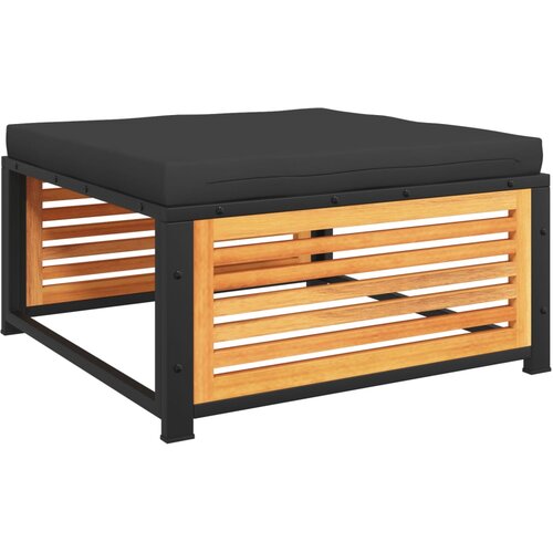  Vrtni tabure s jastukom 68 x 68 x 30 cm masivno bagremovo drvo Slike