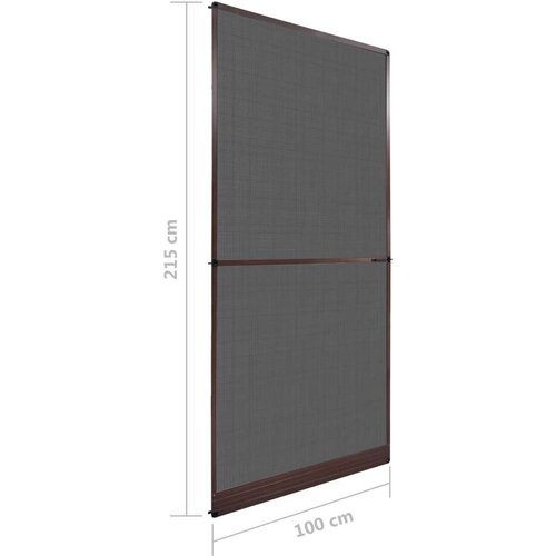  Zaslon za insekte s čepom Smeđa i crna 100 x 215 cm - Smeđa 100 x 215 cm Slike