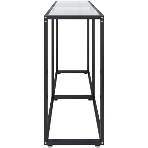 VidaXL Konzolni stol prozirni 180 x 35 x 75,5 cm od kaljenog stakla Slike