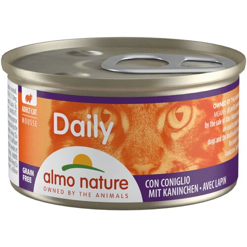 Varčno pakiranje Almo Nature Daily Menu 24 x 85 g - Mousse z zajcem Cijene
