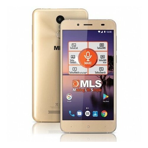 Mls COLOR Fingerprint 4G (iQD702) champagne 5.5 Quad Core 1.3 GHz 2GB 16GB 13Mpx Dual Sim mobilni telefon Slike