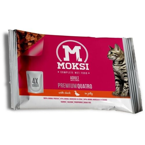 Moksi preliv za mačke pačetinom u sosu 4x100gr Cene
