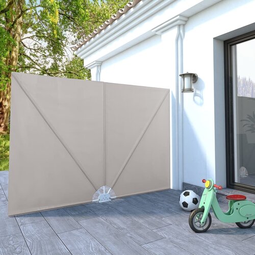 VidaXL Zložljivo stransko platno za teraso krem 240x160 cm Slike