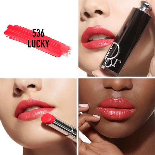 Christian Dior Dior Addict Shine Lipstick &amp;scaron;minka za sijaj ustnic klasično rdečilo za ustnice &amp;scaron;minka 3,2 g odtenek 536 Lucky za ženske Slike