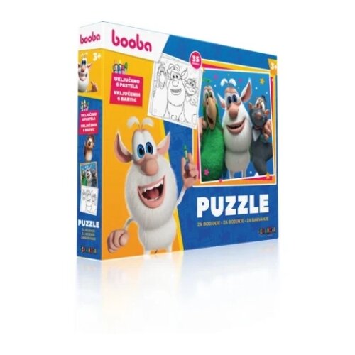 Interaktivna zabava BOOBA: PUZZLE ZA BOJANJE - 35 KOM (1100026553) Slike