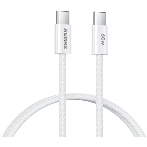 Remax USB Data kabl Chelectricy Series RC-C010, 65W PD Fast Charging, Type C na Type C, Beli Slike