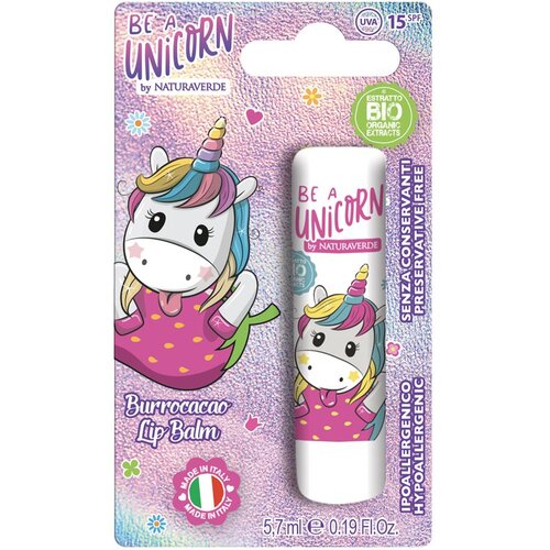 Be a Unicorn Naturaverde Lip Balm balzam za usne za djecu strawberry 5,7 ml Slike