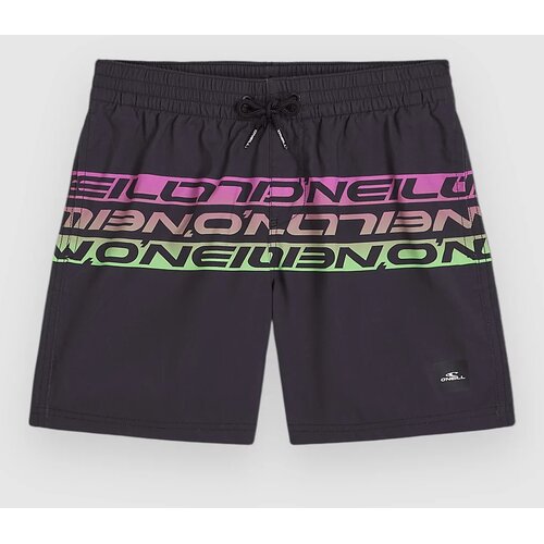 O'neill Cali Stripe 14" Kids Boardshorts black upside down Cene