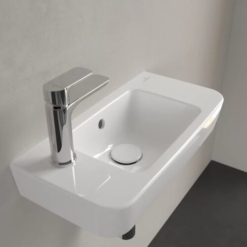 Villeroy Boch 4342L501 O.Novo Compact 50 x 25 cm keramični umivalnik z odprtino za armaturo leva izvedba Slike