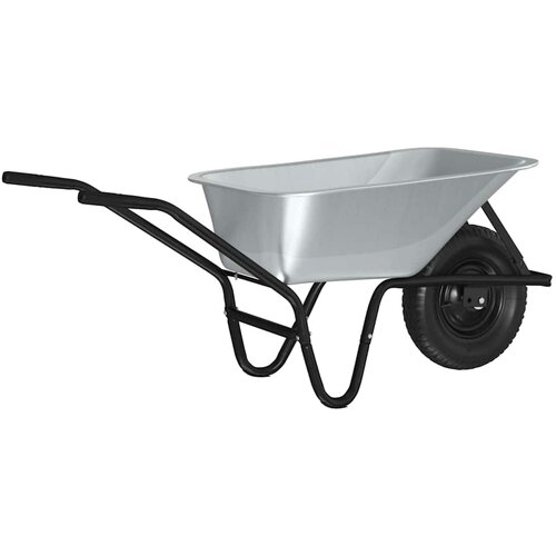 VidaXL Kolovrat Srebro in črno 141 x 60 x 57 cm Jeklo, (5000107301) Slike