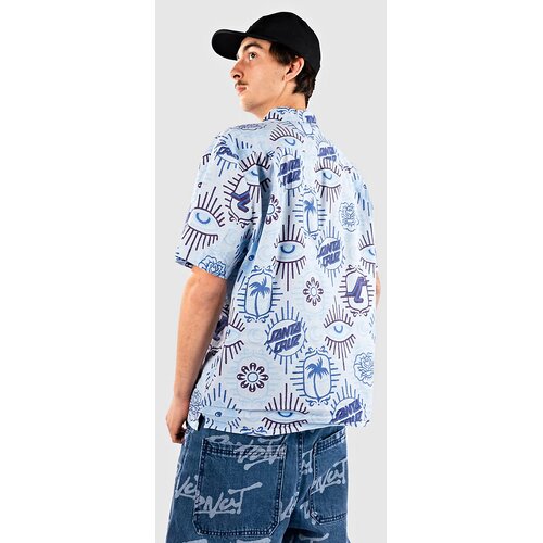 Santa Cruz Patchwork Shirt fresh blue Slike