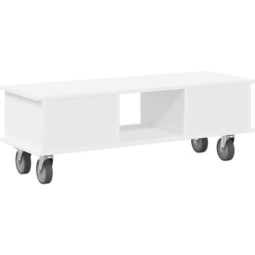  stalak Bijelo 100 x 35 x 35 cm Konstruirano drvo Slike
