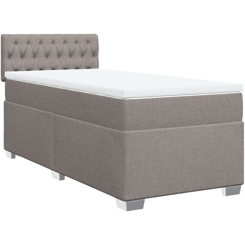 Maison Chic Box spring postelja - Vzmetna postelja z vzmetnico taupe 90x200 cm blago SL10274, (21885664) Cene