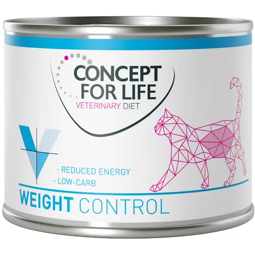 Concept for Life Ekonomično pakiranje Veterinary Diet 24 x 200 g /185 g - Weight Control 24 x 200 g