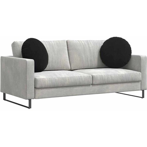  Jastučići za sjedenje 2 pcs Crna &amp;Oslash;50 x 19 cm Bar&amp;scaron;un Slike