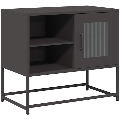 Maison Chic TV omarica - TV enota - Televizijska omarica črna 68x39x60,5 cm jeklo, (21699325) Cene