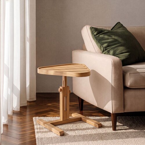 Hanah home pomoćni sto Opus Ucgen 46, 46 cm, hrast Cene