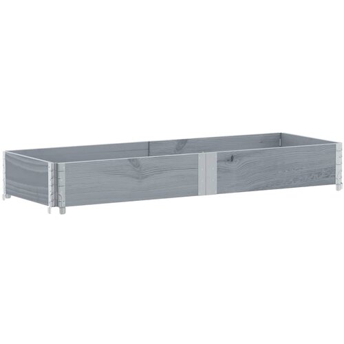  Vrtna sadilica siva 150x50 cm od masivne borovine Slike
