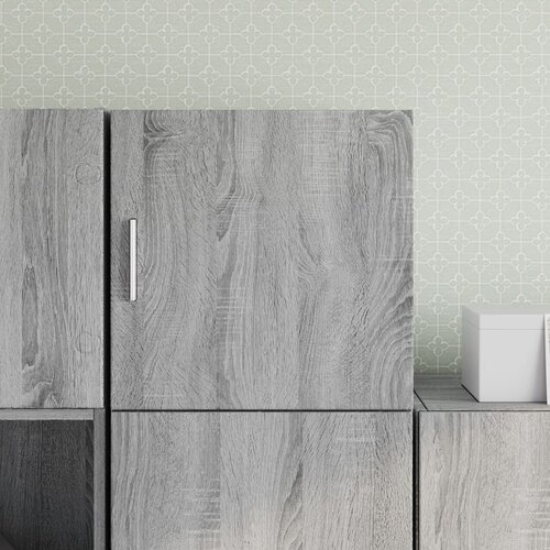 VidaXL Stenska omarica siva sonoma 40x42,5x40 cm inženirski les Slike