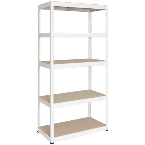 X Metalni regal Futur 350 (D x &amp;Scaron; x V: 45 x 90 x 180 cm, Nosivost: 350 kg/polica, Broj polica: 5 Kom., Bijela) Slike