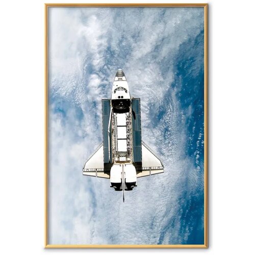  Plakat - Space Shuttle 60x90 Zlatni okvir Cijene