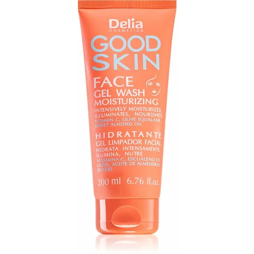 Delia Cosmetics Good Skin vlažilni gel za umivanje za obraz 200 ml