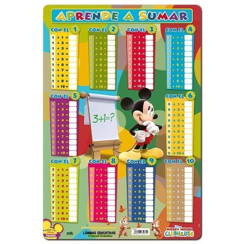 Grupo LAMINA EDUCATIVA APRENDE A SUMAR-MICKEY, (21239632) Cene