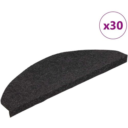 vidaXL Samoljepljivi otirači za stepenice 30 kom crni 65x22,5x3,5 cm Cijene