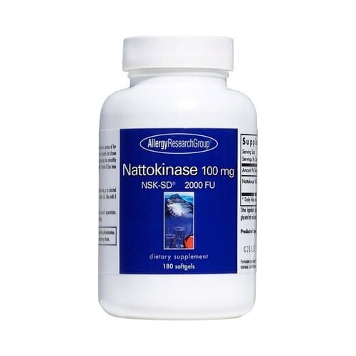 Allergy Research Group nattoZyme NSK-SD - 180 mehkih kapsul Slike