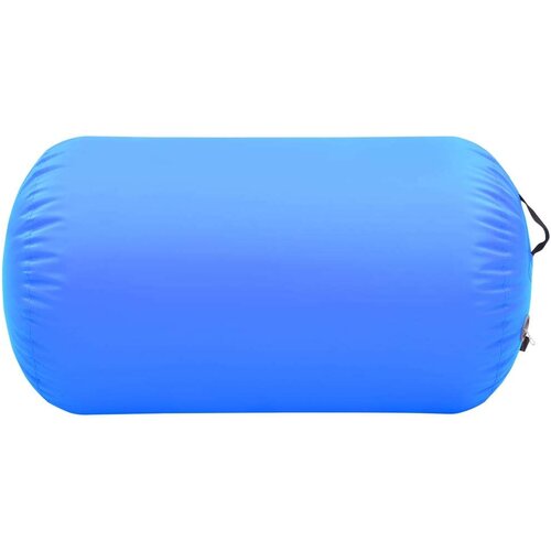 VidaXL Gimnastički valjak na napuhavanje s crpkom 100x60 cm PVC plavi Slike