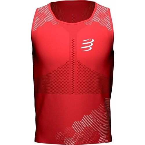 Compressport Pro Racing Singlet M Red/White XL Slike