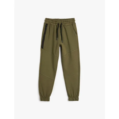 Koton Jogger Sweatpants Pocket Tie Waist Raised Cotton