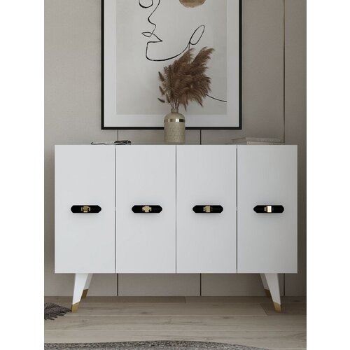 Hanah home Konzolni sto Quart V, 120x80x29.6 cm, Beli Cene