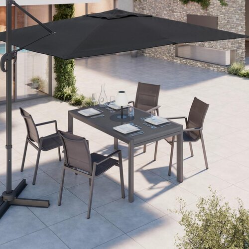 Modern Living Vrtna Miza Lisa, 250x90, Antracit Cene
