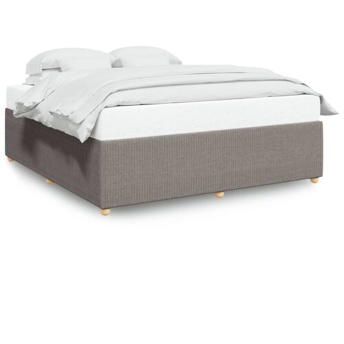 Maison Chic Posteljni okvir - Dvoposteljna postelja - Zakonska postelja brez vzmetnice taupe 180x200 cm blago-J4249, (21764970) Slike