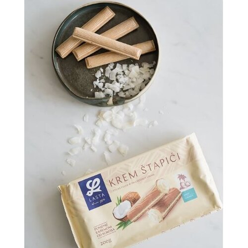 Lasta Keks krem &amp;scaron;tapić Kokos, 200 g, Box Slike