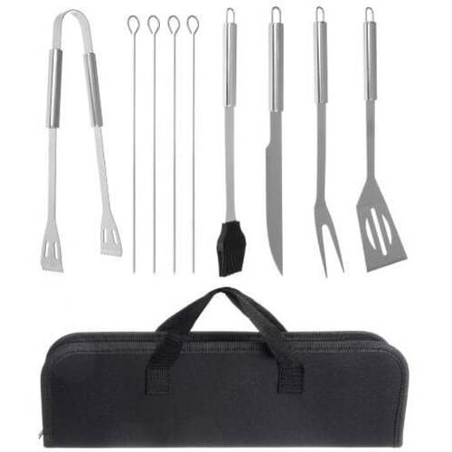 Kaminer 9 delni set pripomočkov inox za peko na žaru + torba 00013001 Cene