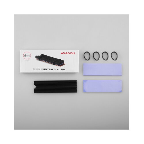 Axagon CLR-M2L6 pasivni hladnjak za SSD M2, 80mm Cijene