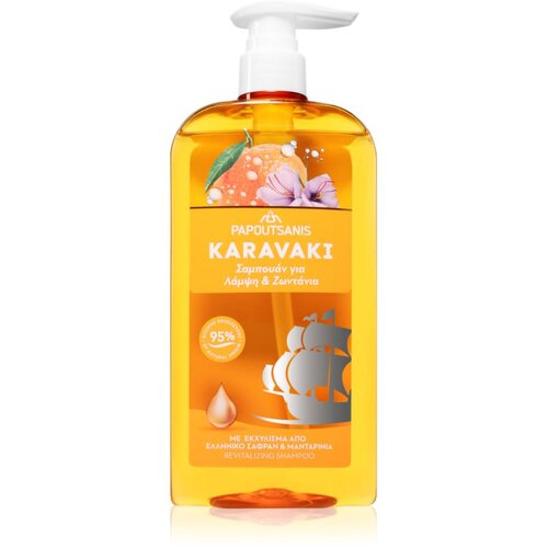 PAPOUTSANIS Karavaki Shine & Vitality šampon za sjajnu i mekanu kosu 600 ml Cene