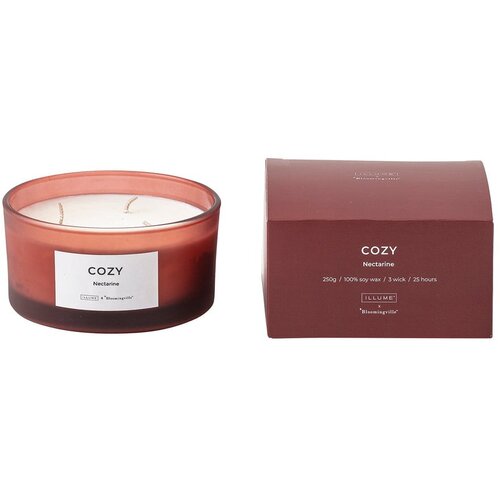 ILLUME x Bloomingville Dišeča sveča čas gorenja 25 h Cozy Nectarine – Cene