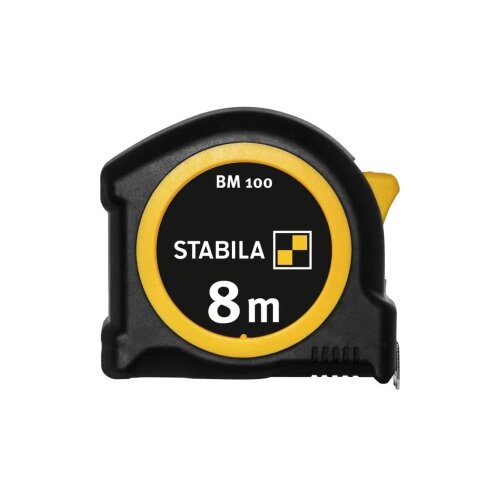 STABILA džepna mjerna traka BM 100, 8 m, skala 1000, metrička BM 100 (mm) 19579 mjerna vrpca 8 m ABS Slike