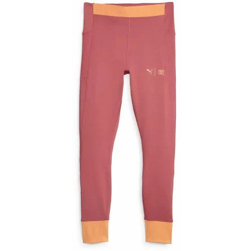 Puma Športne hlače oranžna / pastelno rdeča