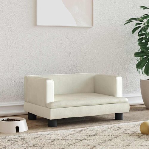 Krevet za pse krem 60 x 40 x 30 cm baršunasti Cene