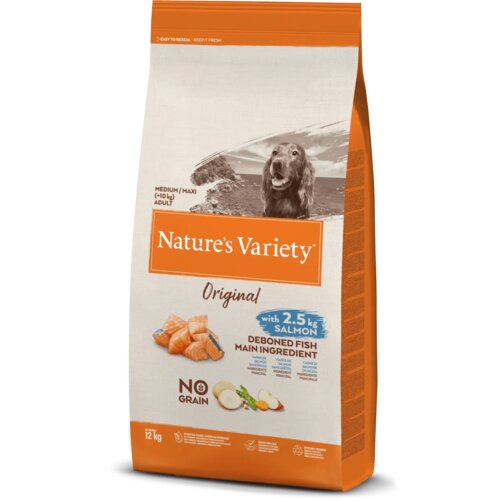 Nature's Variety original gf dog adult m/l losos 12KG Cene