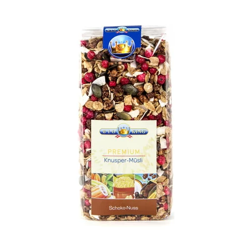 BioKing premium organski hrskavi muesli - Čokolada-orah