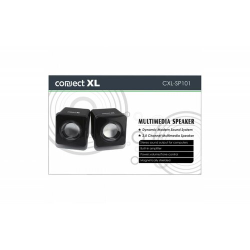 Connect Xl Zvučnik, set, 2.0, USB 5V, boja crna - CXL-SP101 Slike