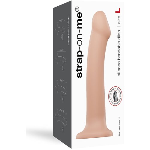 Strap-On-Me Dildo Strap On Me Dual Density Flesh L Cene